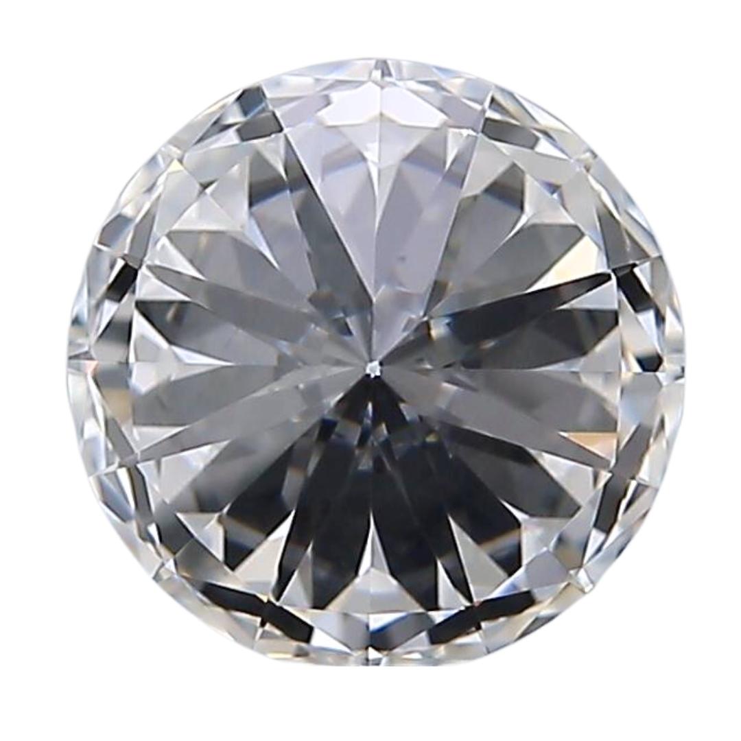  Majestueux diamant rond de 2,06 carats de taille idéale, certifié GIA Pour femmes 