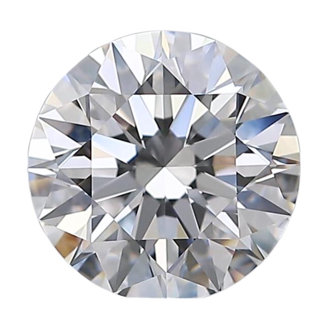 Majestueux diamant rond de 2,06 carats de taille idéale, certifié GIA 2