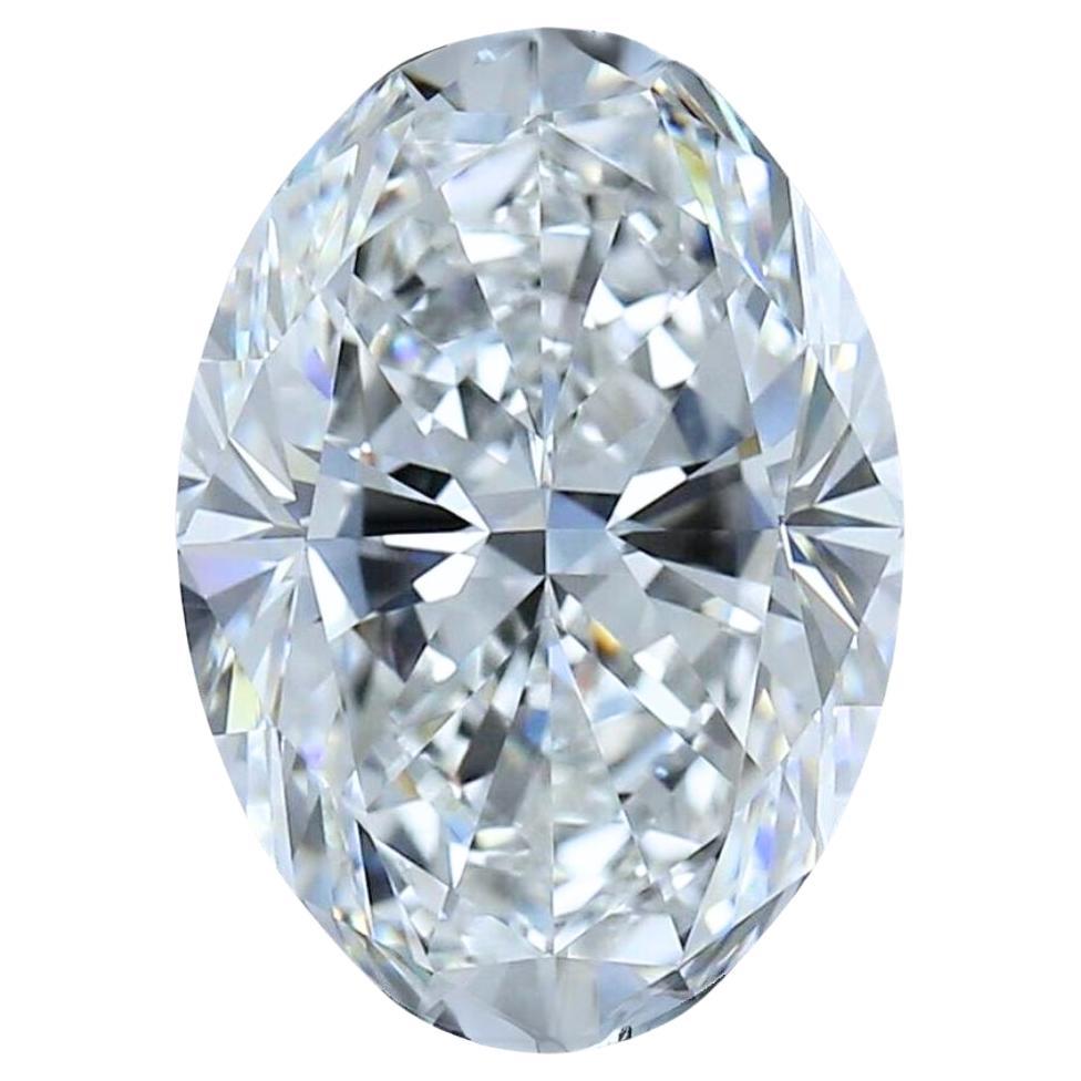 Majestic 5.02ct Ideal Cut Oval-Shaped Diamond - GIA Certified For Sale