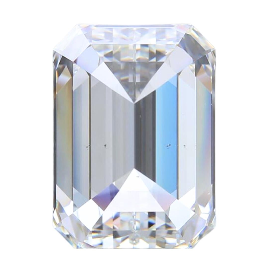 Women's Majestic 5.56ct Ideal Cut Emerald-Cut Diamond - GIA Certified  For Sale