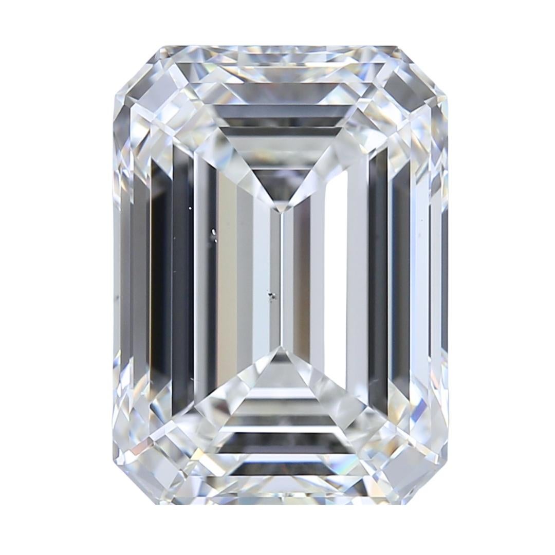 Majestic 5.56ct Ideal Cut Emerald-Cut Diamond - GIA Certified  For Sale 2