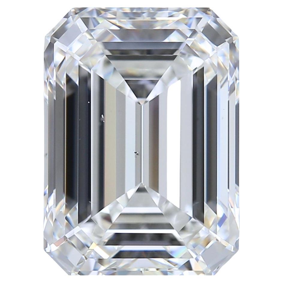 Majestic 5.56ct Ideal Cut Emerald-Cut Diamond - GIA Certified  For Sale