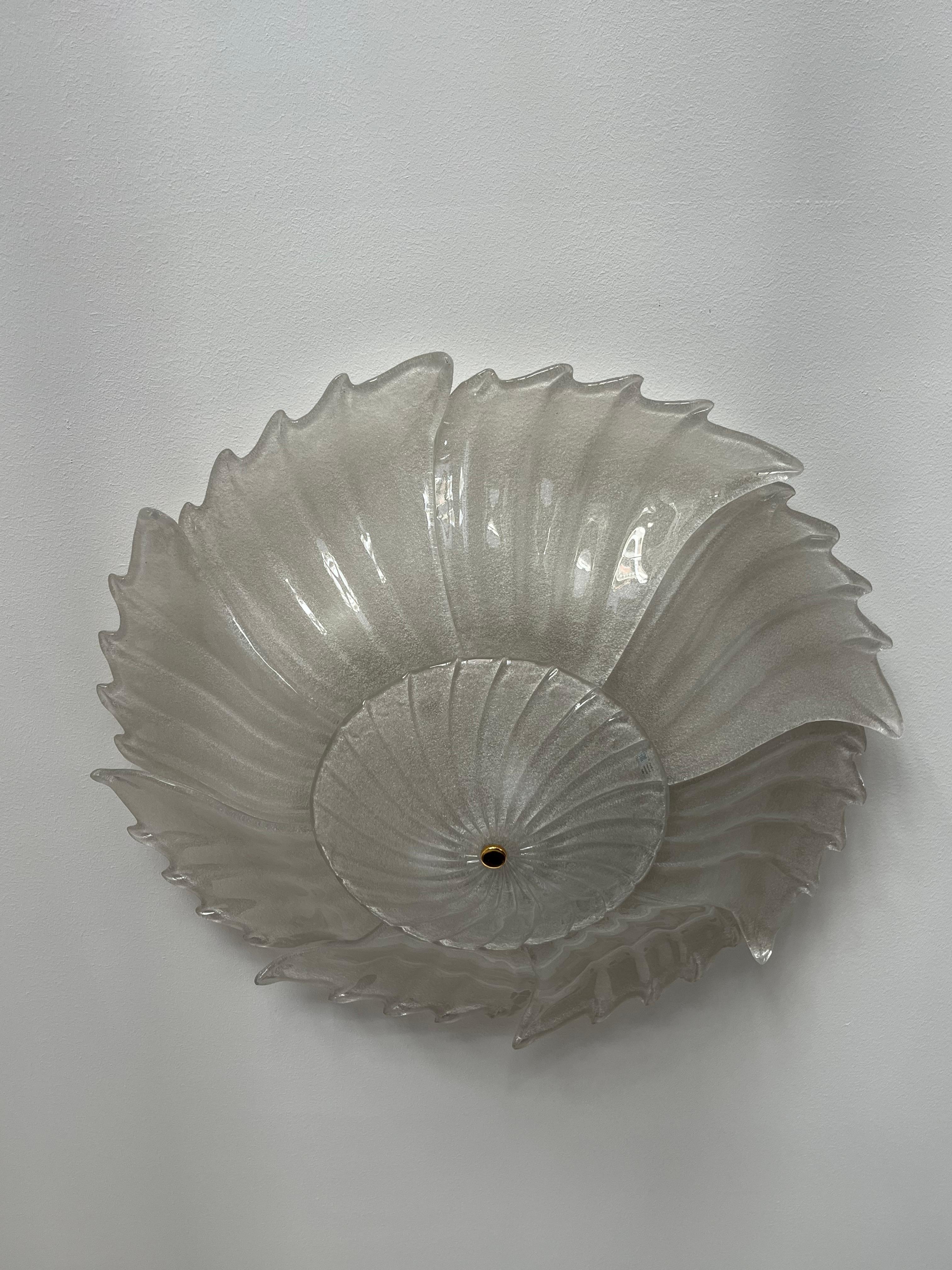 Majestic 9-light Venetian ceiling lamp in Murano glass 