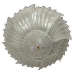 Majestic 9-Light Ceiling Lamp in Murano Glass "Rugiada", Diameter 90 cm, 1980s