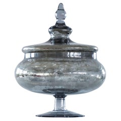 Vintage Majestic and Large Bonbonniere in Silvered Glass