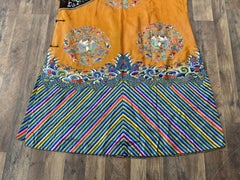 Majestic Antique Chinese Silk Crane Robe Qing Dynasty