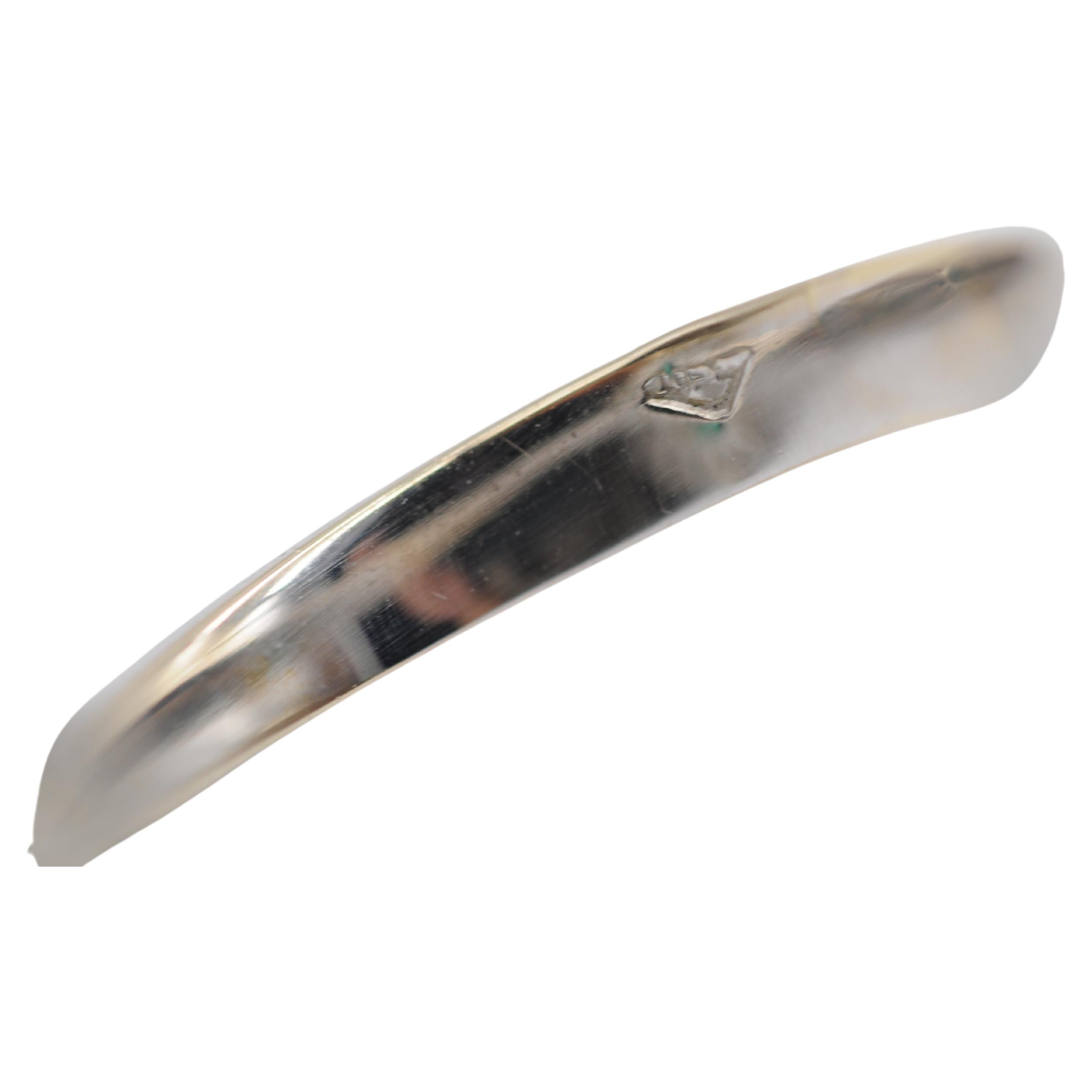 Anello Art deco con smeraldo Zambia da 1,25 carati in oro 18 carati in vendita 5