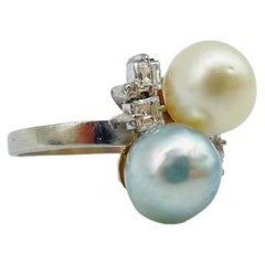 Majestic Baguette Diamond Perls Ring
