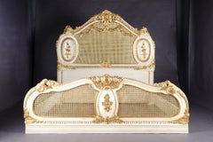 Majestic Baroque Bed in the Style of Louis XVI