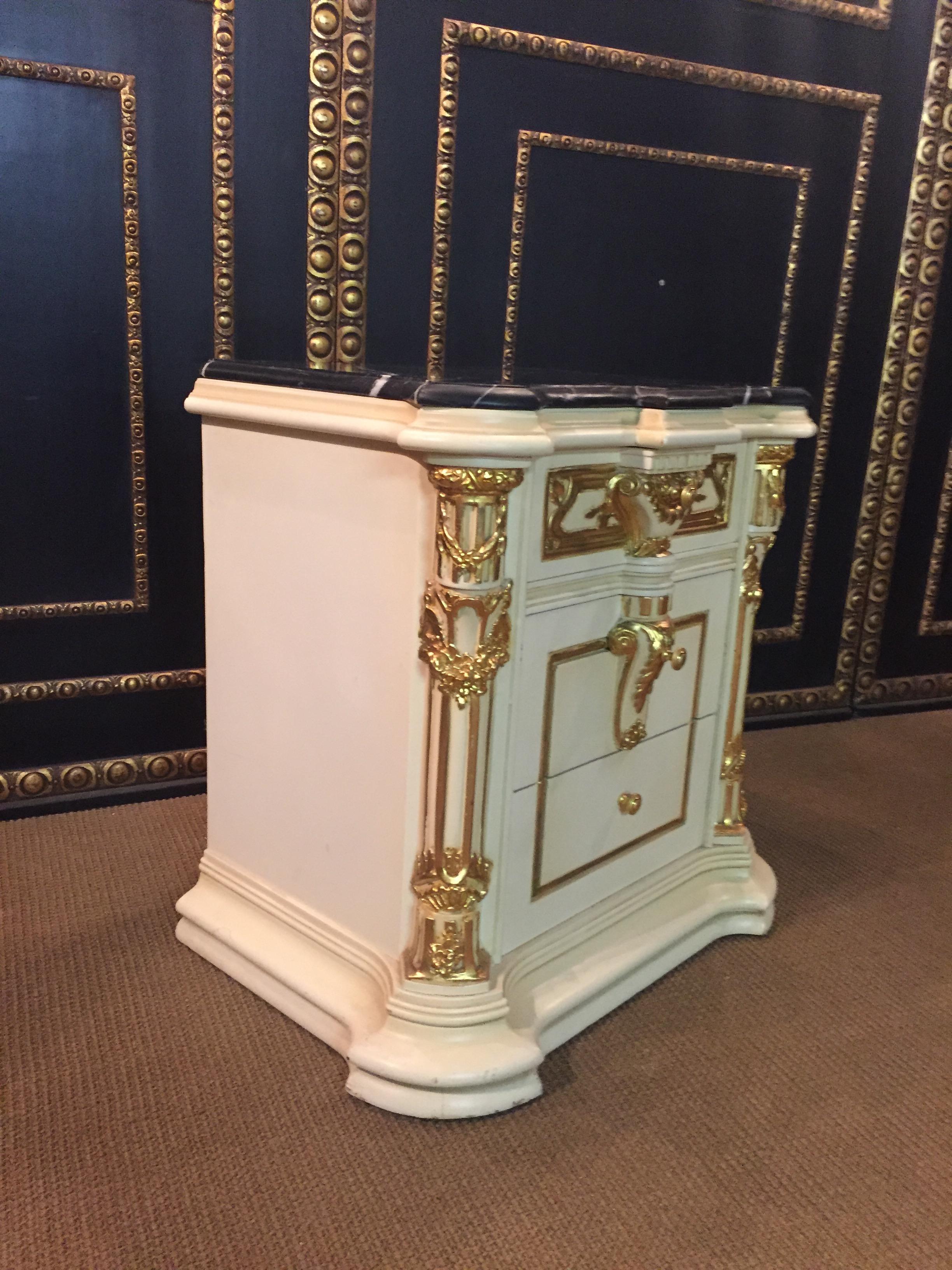Majestic Baroque Bedside Commode in the Style of Louis XVI 10