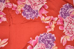 Majestic & Beautiful Vivid "Shades of Red, Pink & Violet  Roses"  Silk Scarf