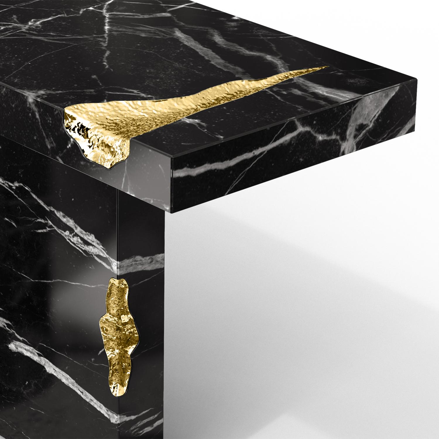 Majestic Black Console Table For Sale 1