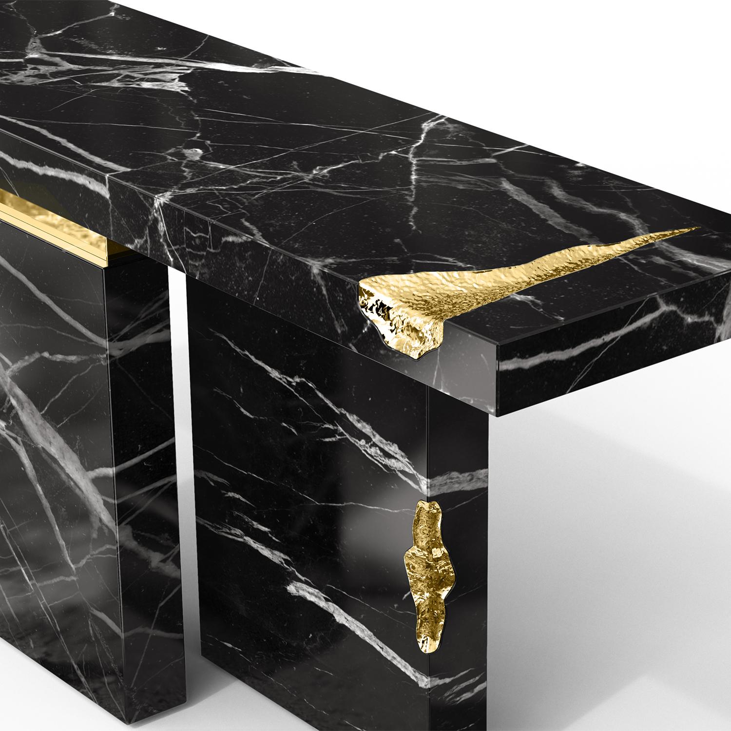Majestic Black Console Table For Sale 2