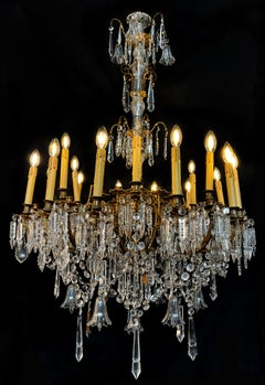 Majestic Bohemian Chandelier. Wien 1930s
