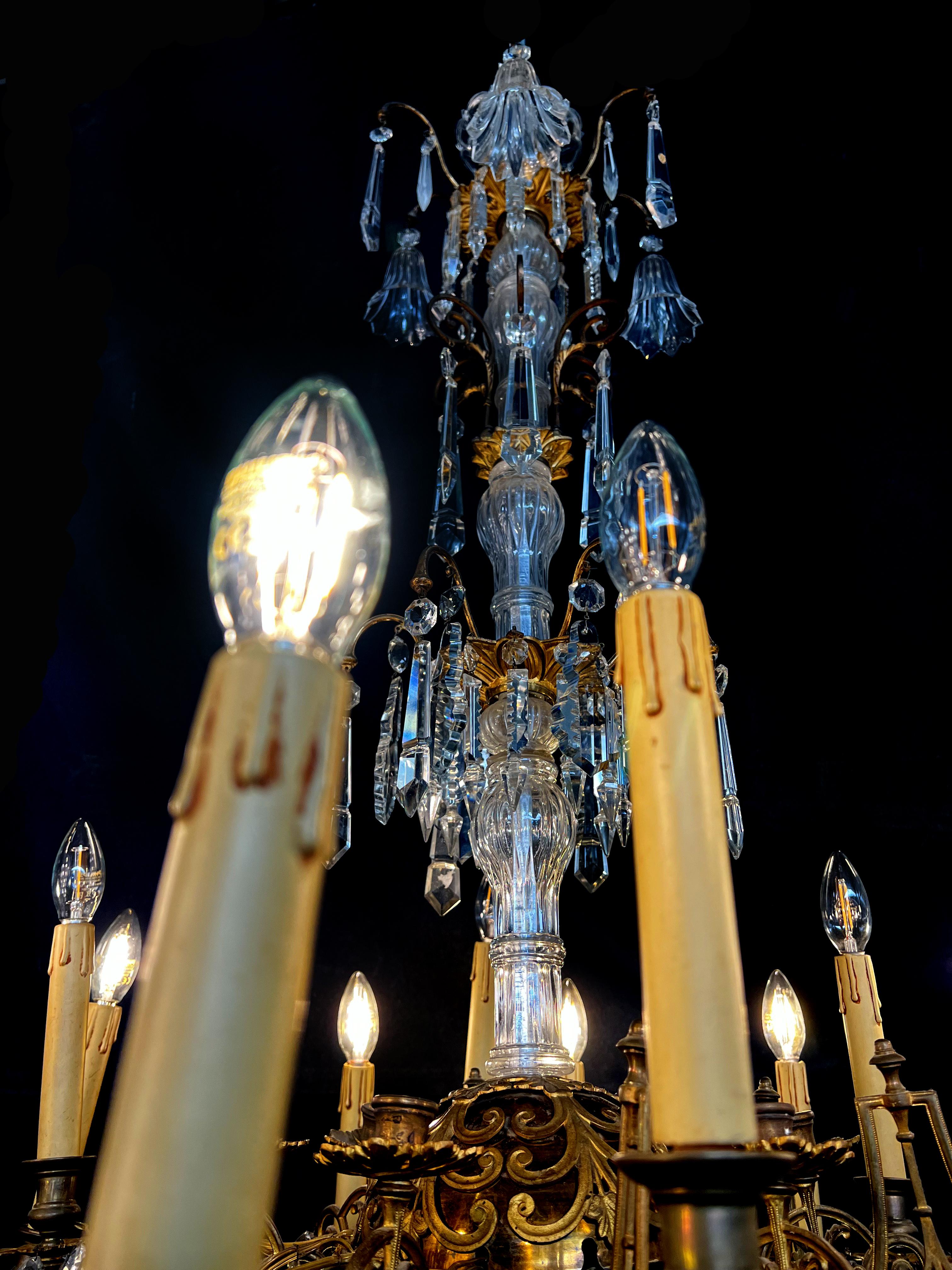 Austrian Majestic Bohemian Chandelier. Wien 1930s For Sale