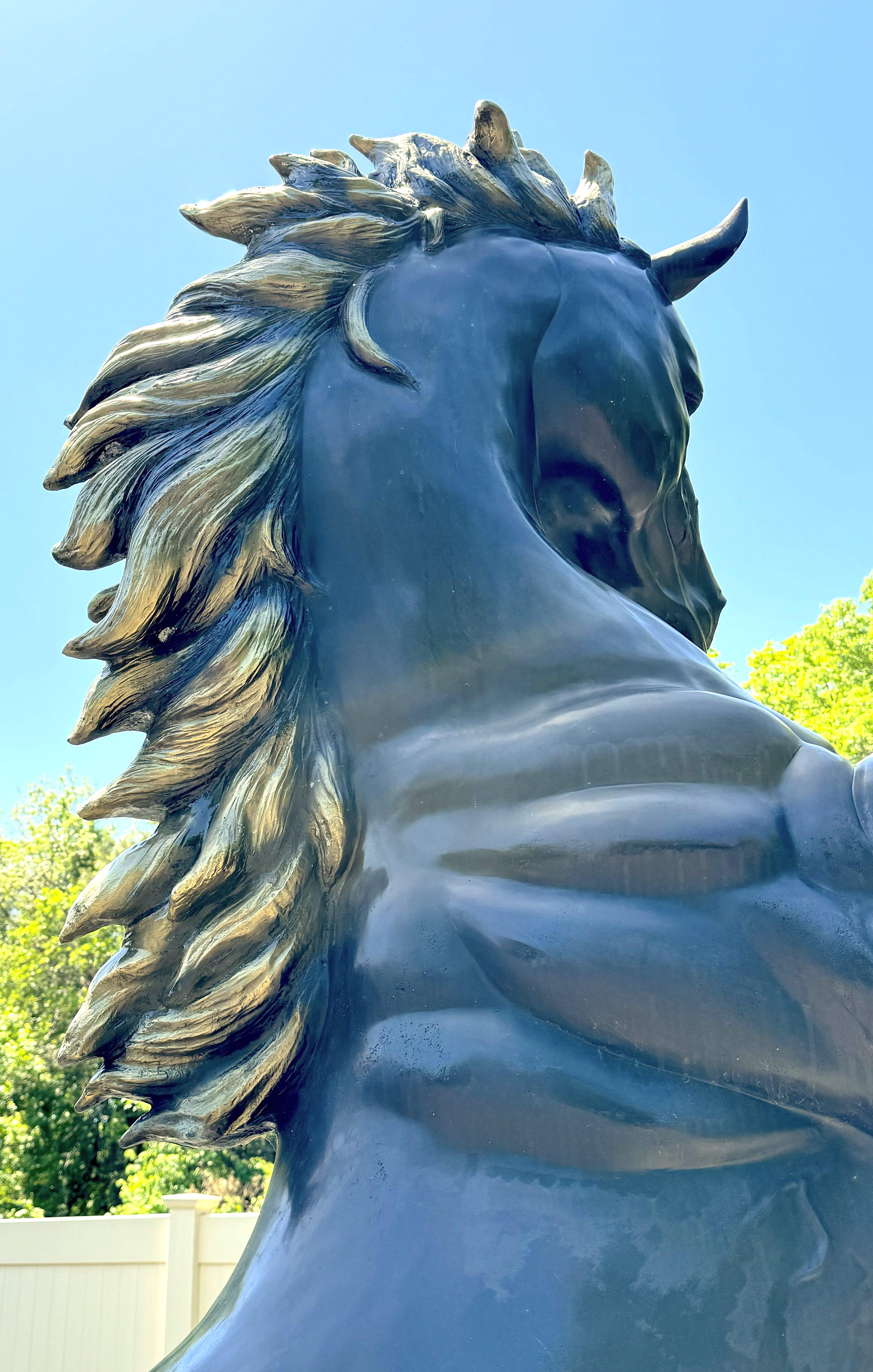 Majestic Bronze Horse Statue For Sale 4