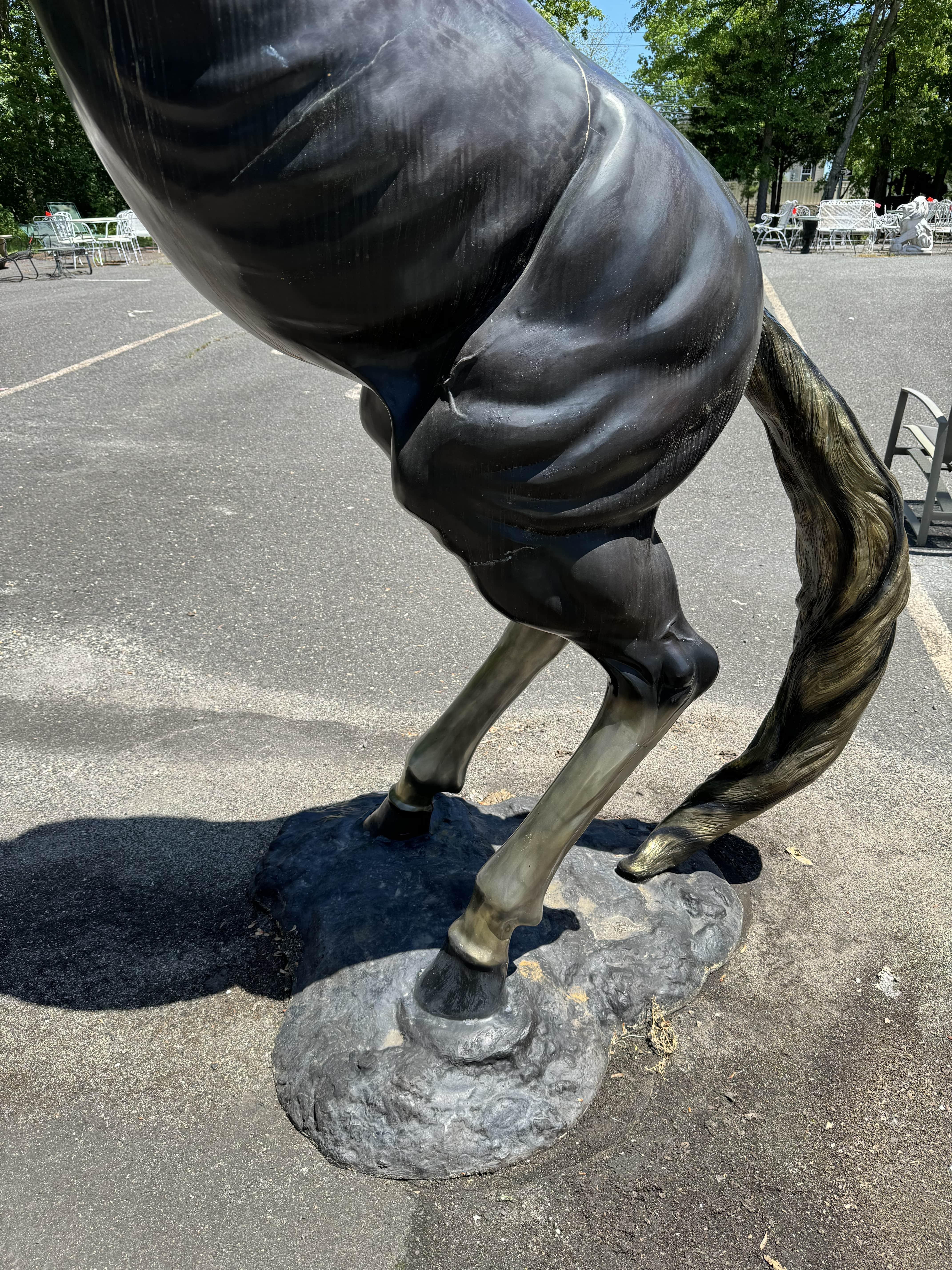 Massive Bronze Horse Statue measuring 9 feet tall. Please confirm location with seller (NY or NJ)