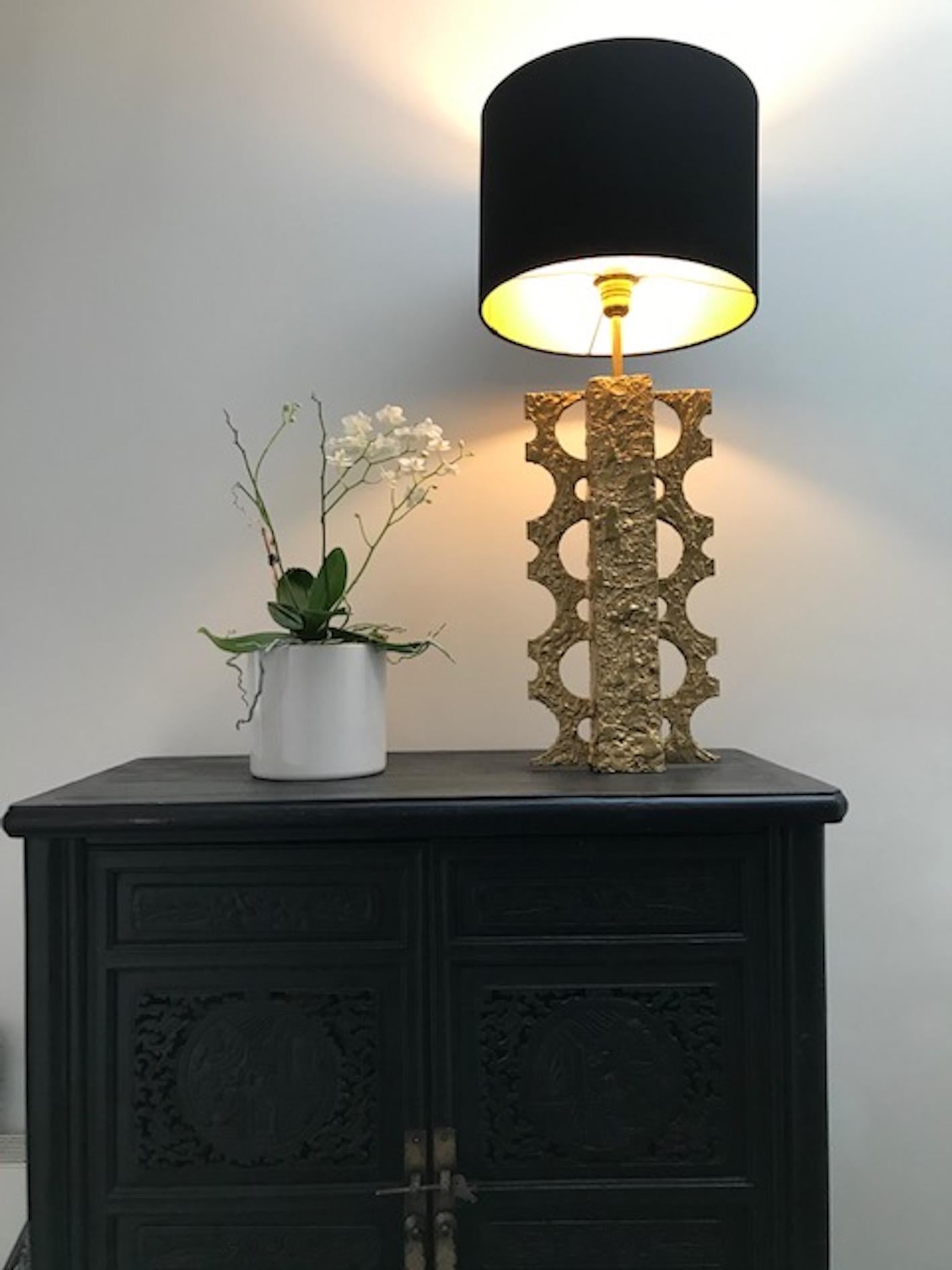 Modern   Bronze Sculptural Table Lamp. One of a kind For Sale