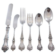 Majestic by Alvin Sterling Silver Flatware Set for 8 Service 49 Pieces