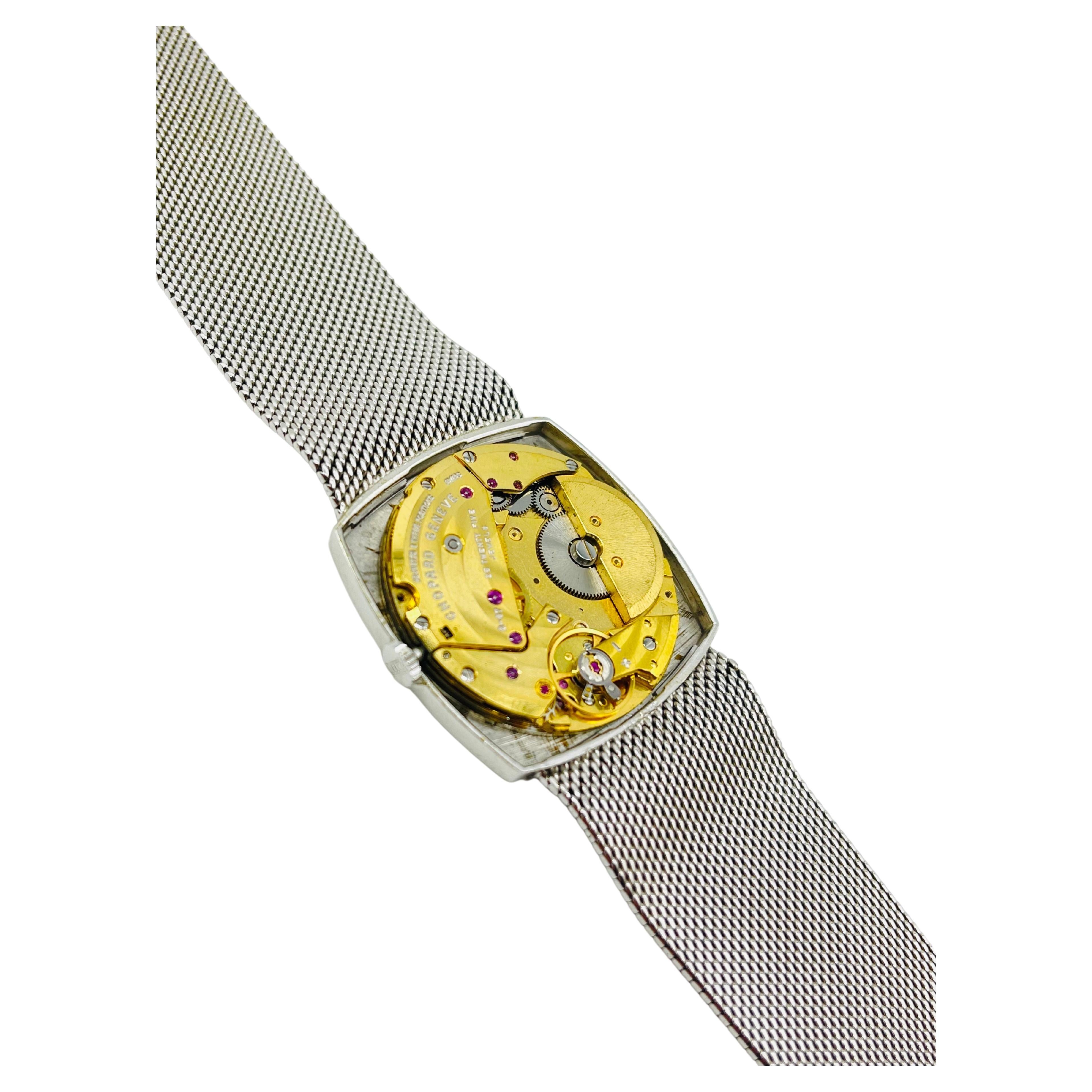 Mouvement esthétique Majestueuse montre-bracelet Chopard Genve ref:2063 en or blanc 18 carats  en vente