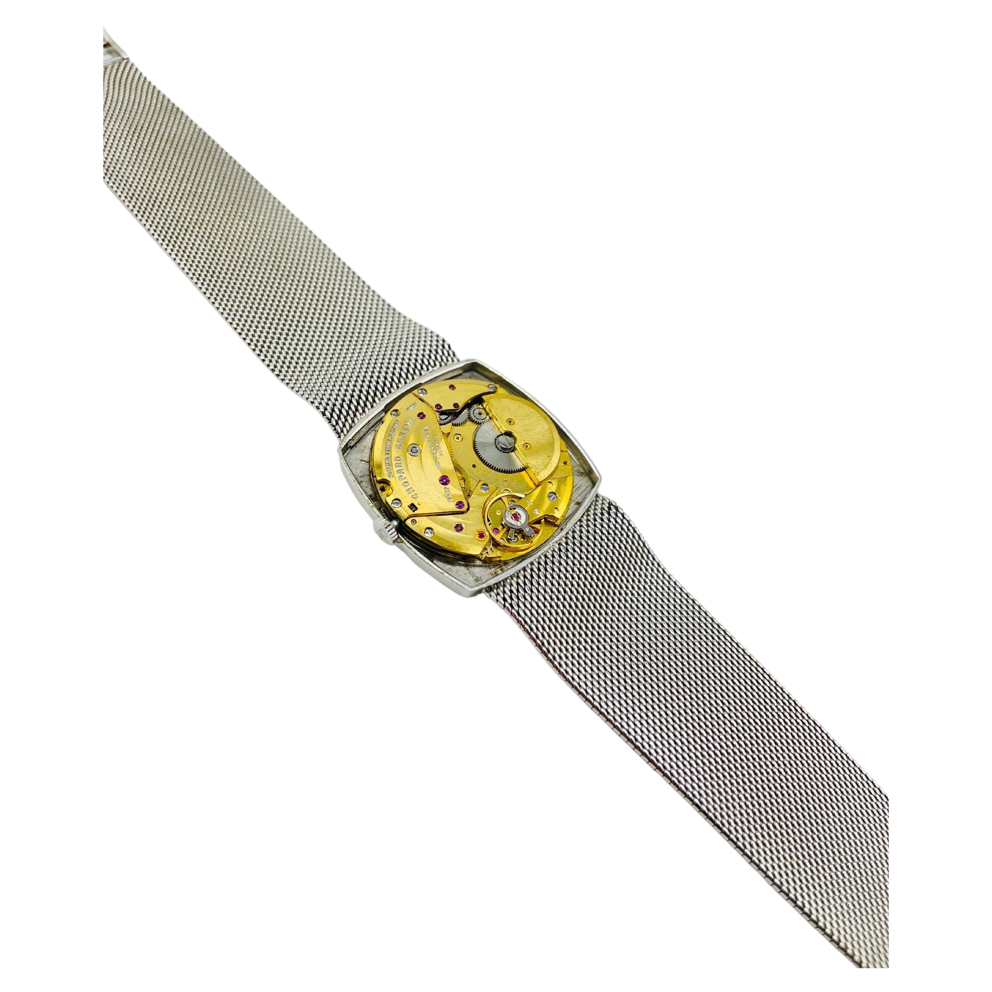 Women's or Men's Majestic Chopard Genve ref:2063 wrist watch in 18k Whitegold For Sale