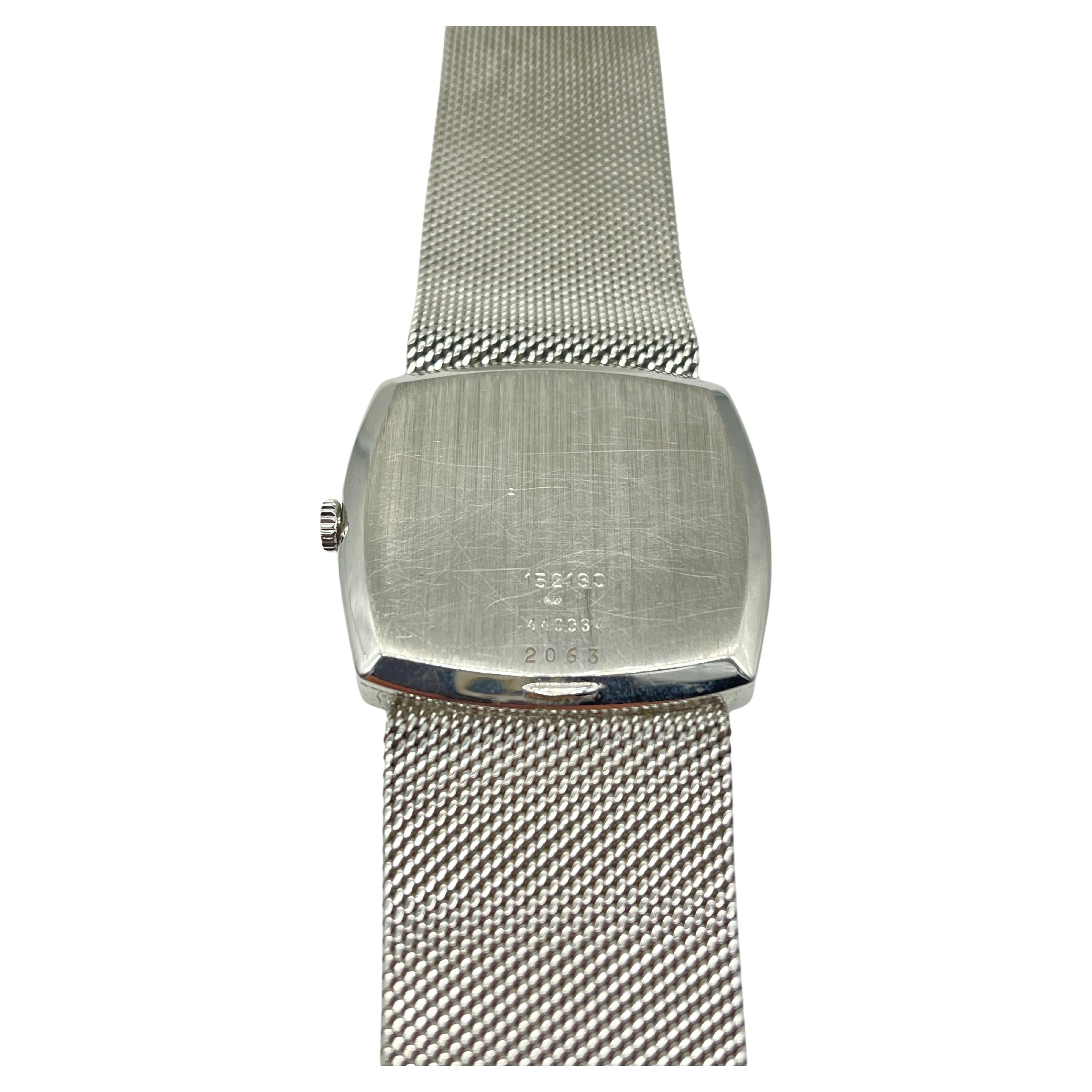 Majestueuse montre-bracelet Chopard Genve ref:2063 en or blanc 18 carats  en vente 2
