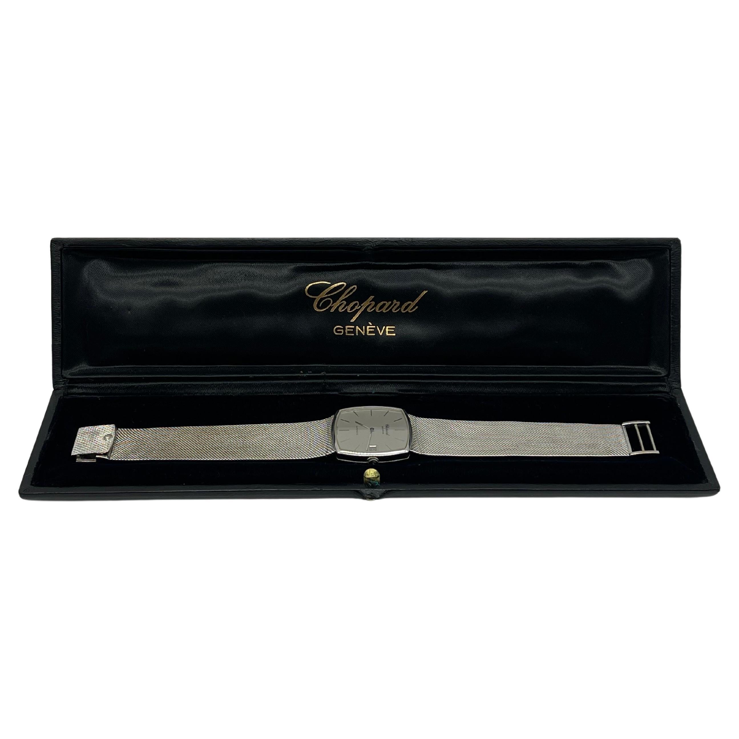 Majestueuse montre-bracelet Chopard Genve ref:2063 en or blanc 18 carats  en vente