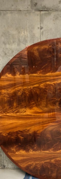 Majestic Custom Crotch Mahogany Dining Table 'Top Only'
