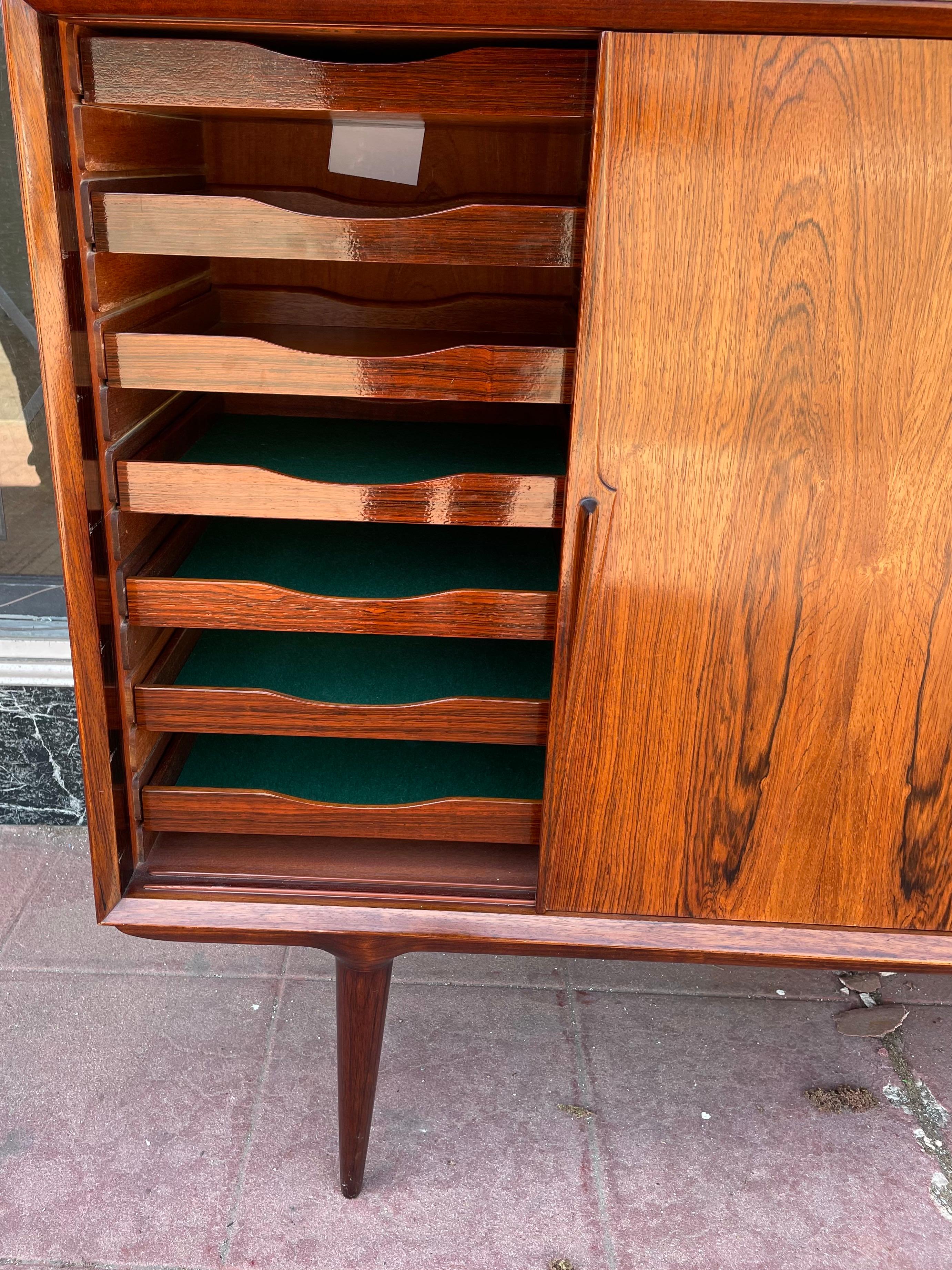 20th Century Majestic Danish Modern Credenza by Omann Jun in Palisander