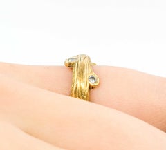 Anello moda con diamante Majestic in oro Wood 18k