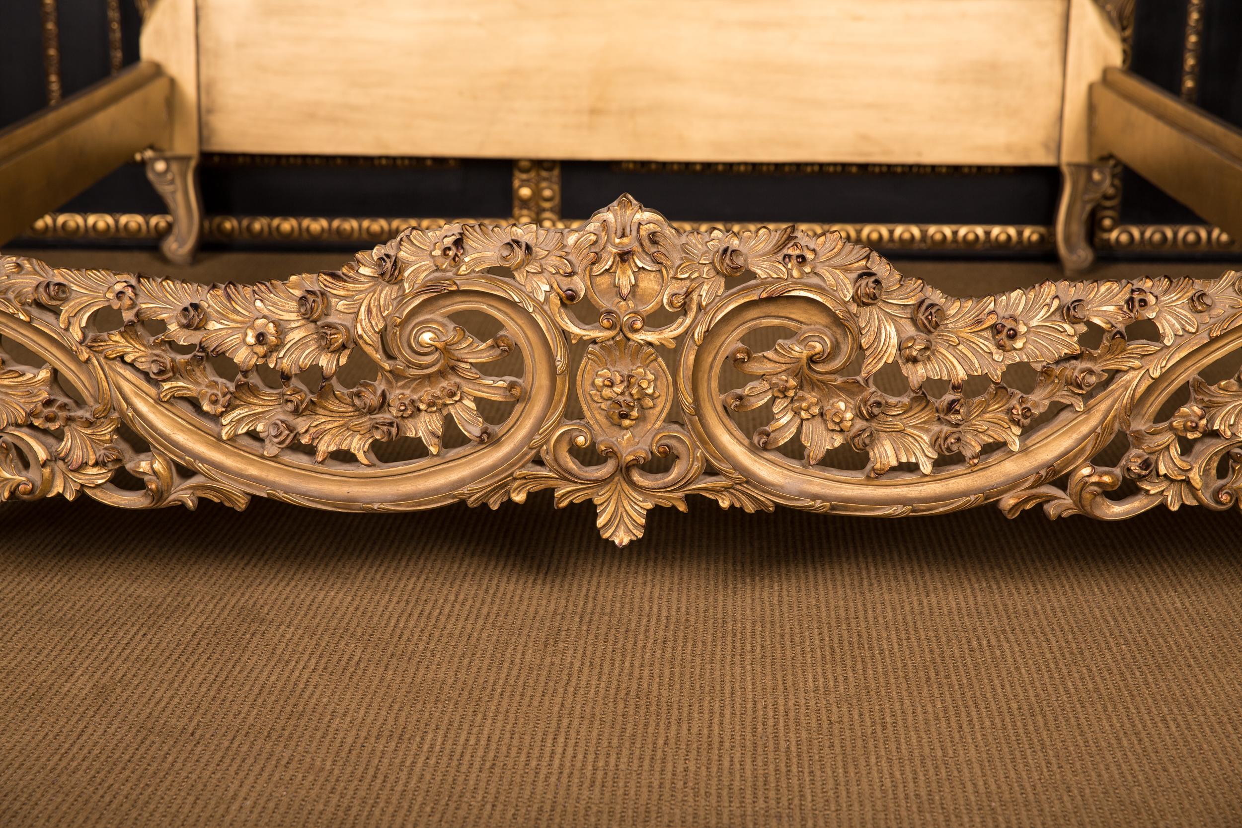 Louis XV Majestic Double Bed in the Style of the Louis Quinze Style