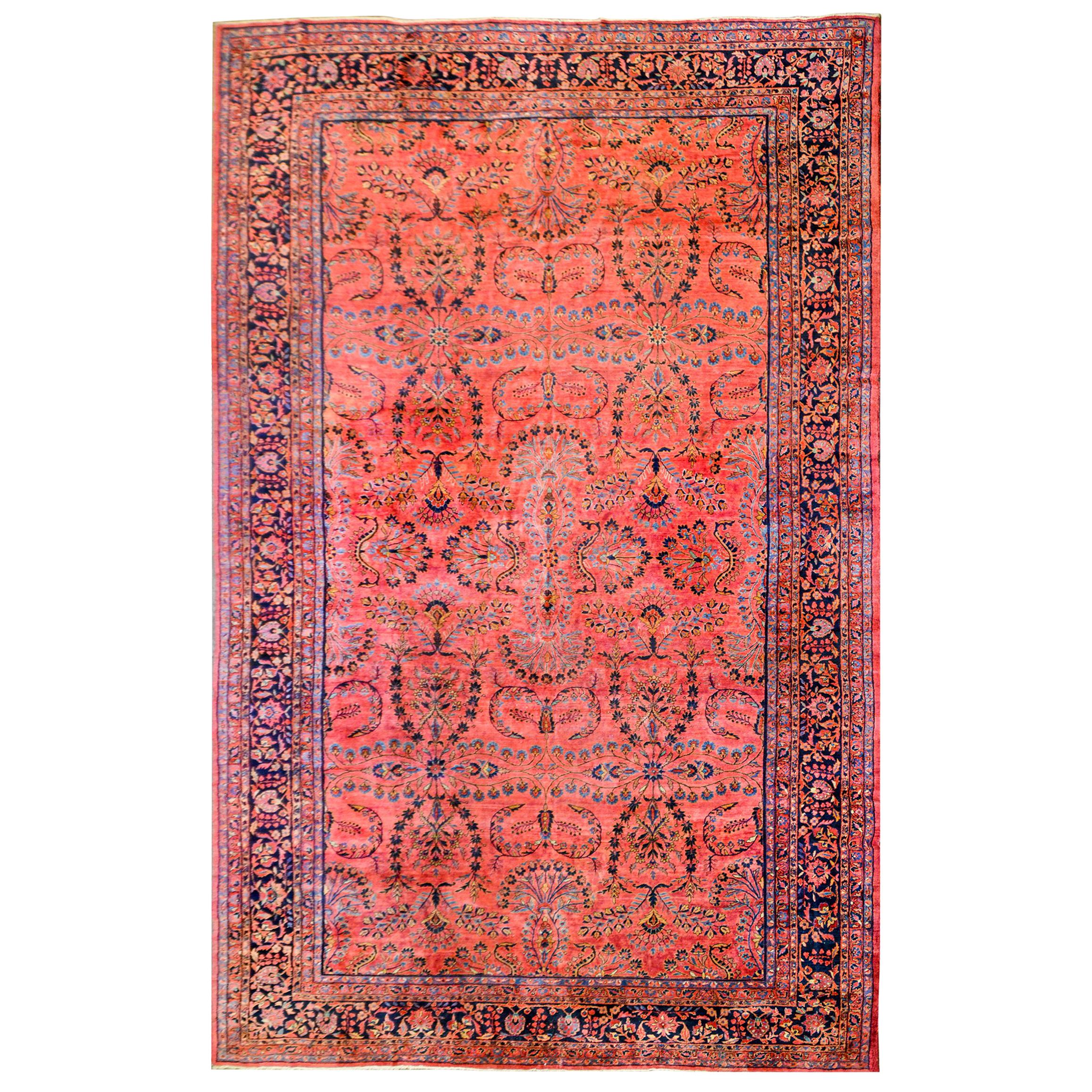 Majestätischer Sarouk- Mohajeran-Teppich aus dem frühen 20. Jahrhundert