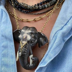 Majestic elephant necklace