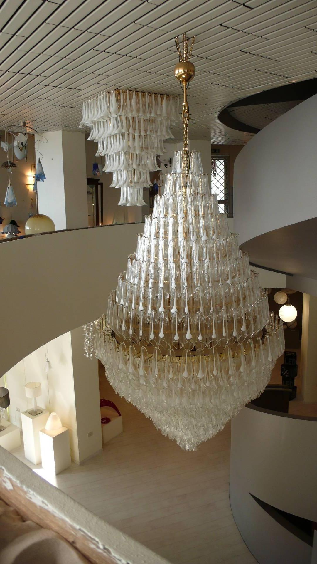 Majestic Flush Mount Chandelier, Murano 3