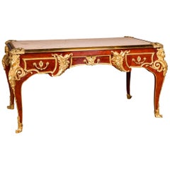 Majestic French Bureau Plat Desk According to Andre C. Boulle