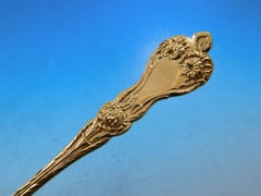 Majestic Gold by Alvin Sterling Silver Flatware Set Service Dinner Size 72 Pcs