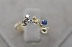 Majestic gold ring with diamonds by german master goldsmith Wurzbacher