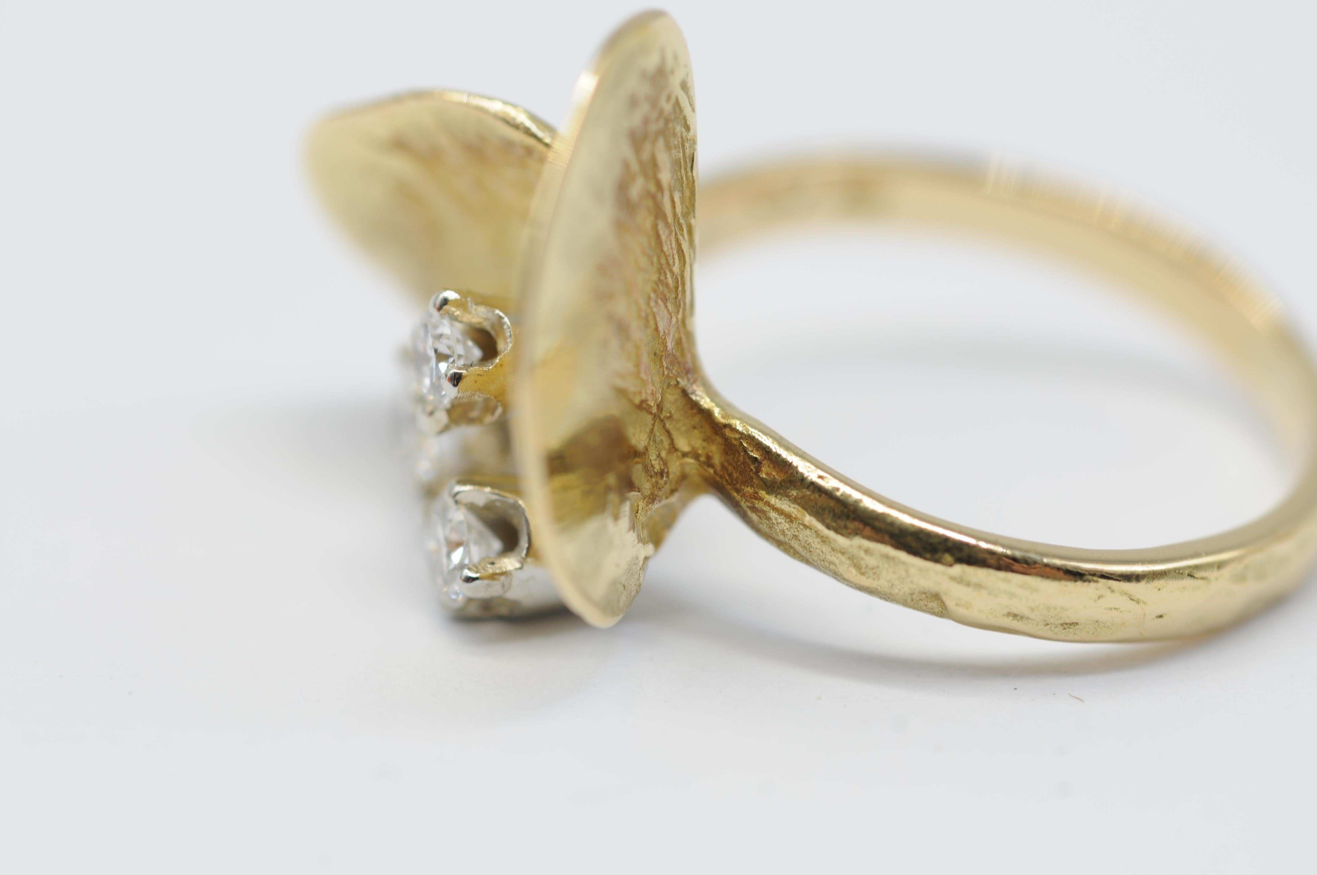 Majestueuse bague en or avec diamants du maître orfèvre Wurzbacher en vente 8