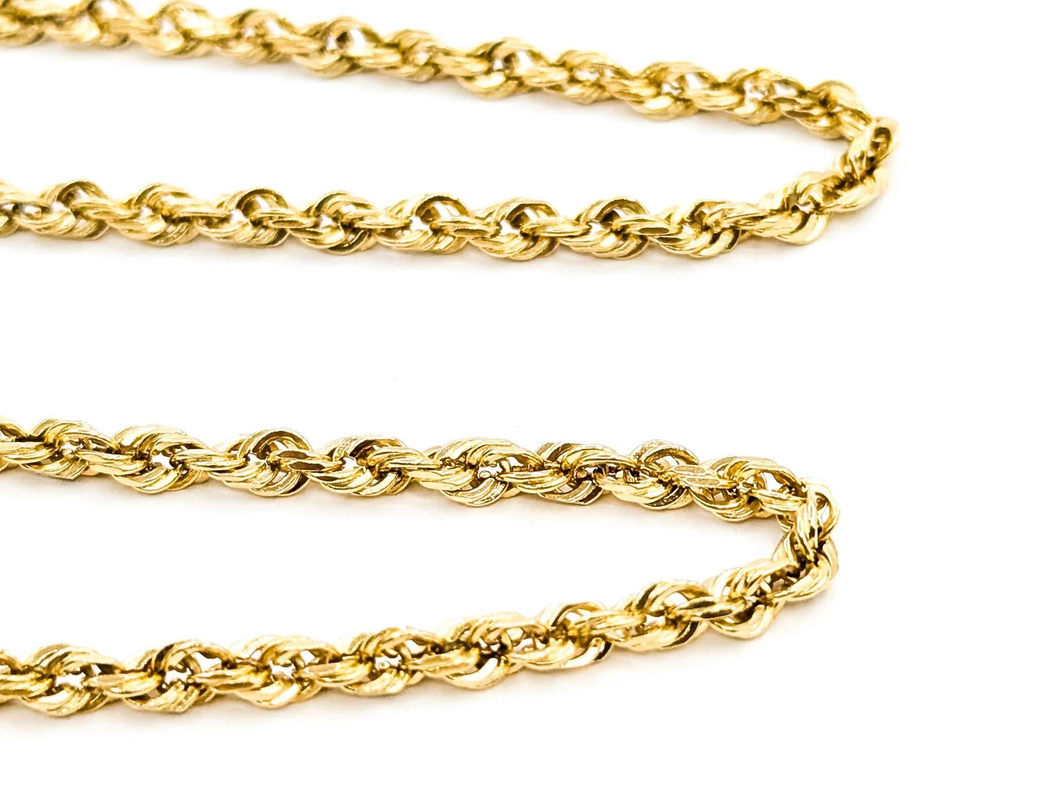 Contemporary Majestic Gold Rope Necklace For Sale