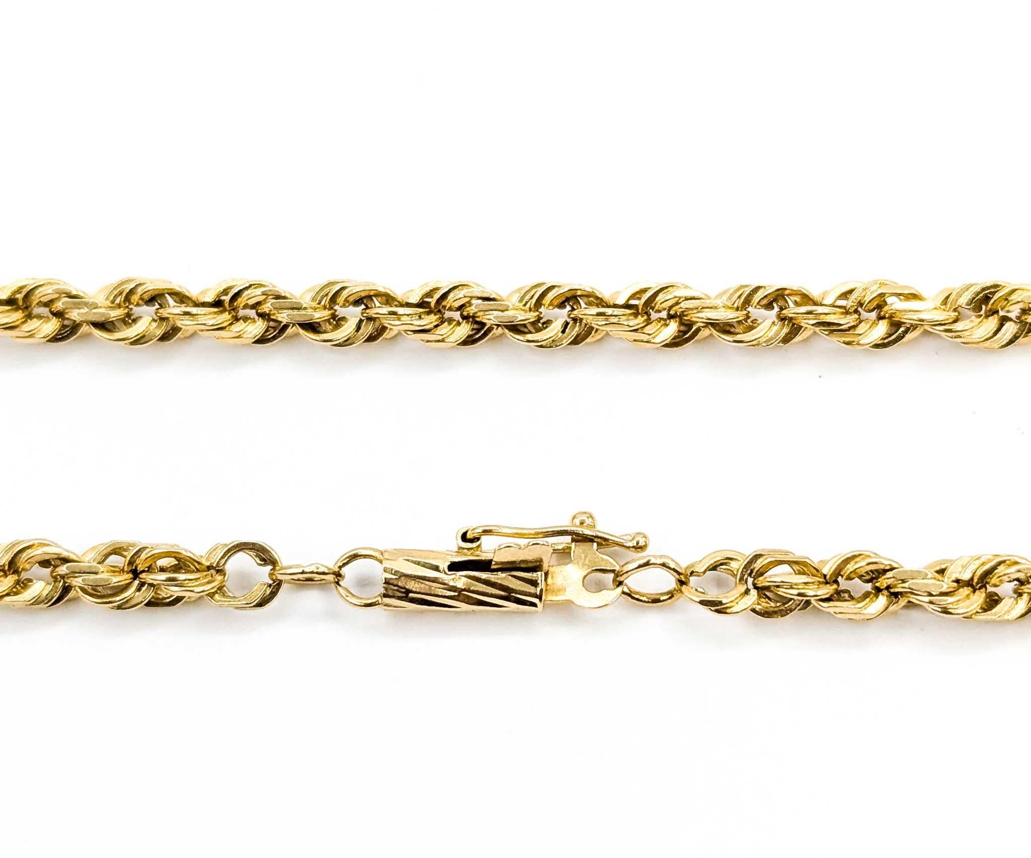 Majestic Gold Rope Necklace For Sale 1