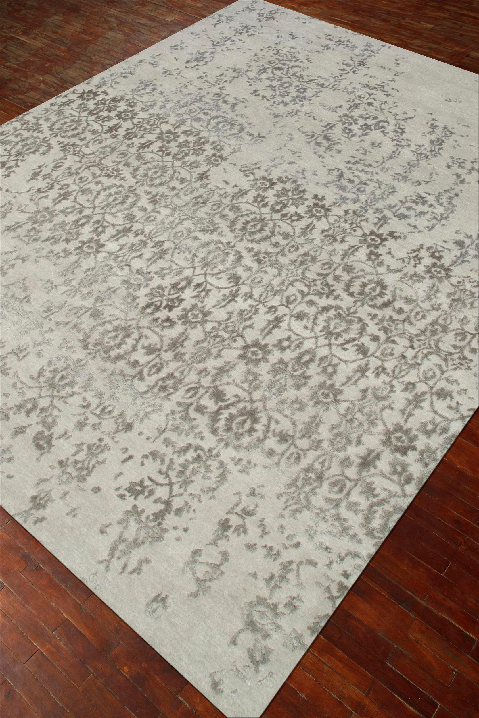 Modern Majestic Harmony Trellis Classic Gray & Shale 240X300 Cm Handknotted Rug For Sale