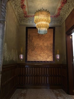Majestic Italian Chandelier Triedri, 184 Prism, Murano