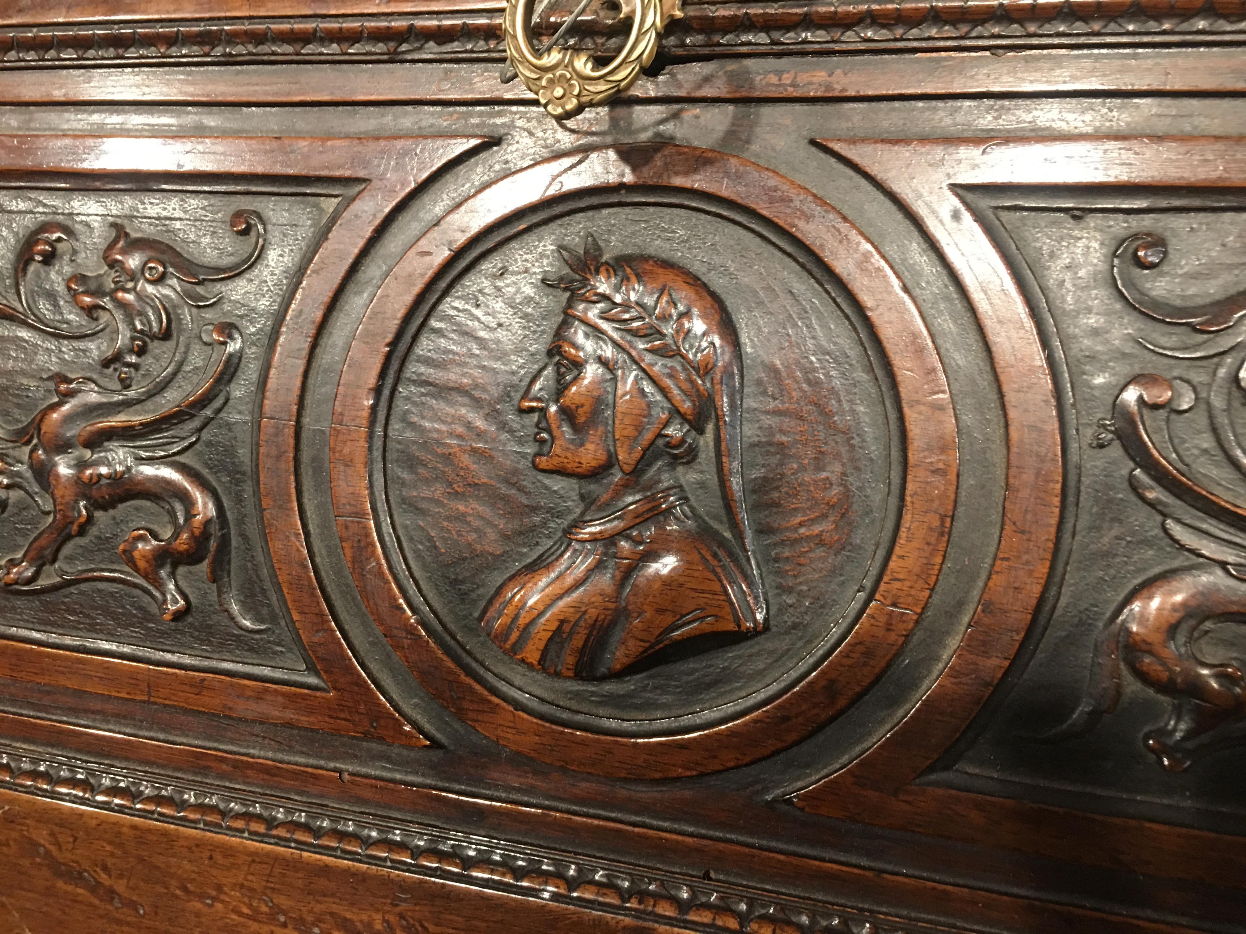 19th Century Majestic Italian Desk, circa 1820 For Sale