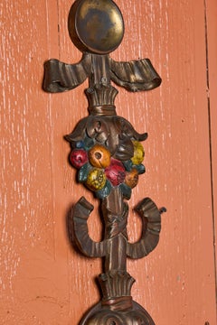 Majestic applique italiana in bronzo fuso dipinta a mano
