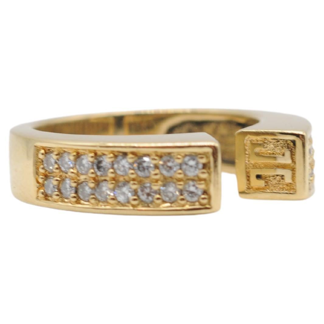 Aesthetic Movement majestic Jette Joop ring in 18k yellow gold with 32 diamonds For Sale