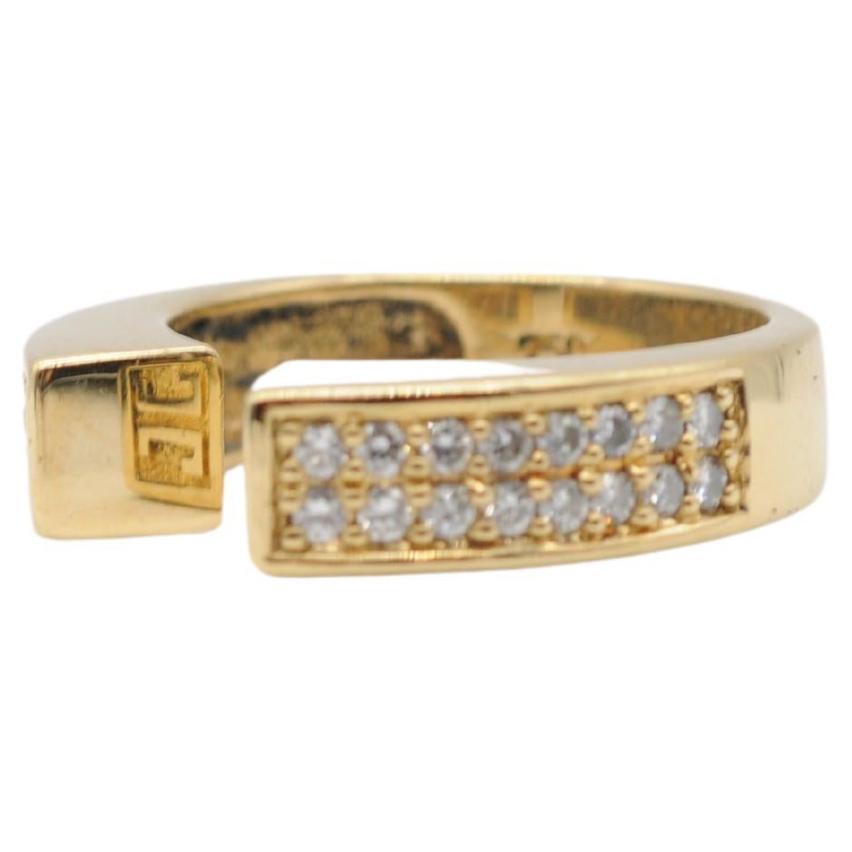 Brilliant Cut majestic Jette Joop ring in 18k yellow gold with 32 diamonds For Sale