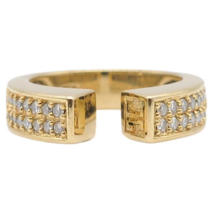 majestic Jette Joop ring in 18k yellow gold with 32 diamonds For Sale