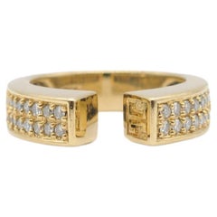 majestueuse bague Jette Joop en or jaune 18k avec 32 diamants