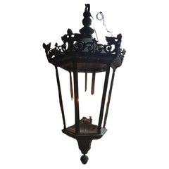 Majestätische große Bronze-Laterne mit sechs Lights