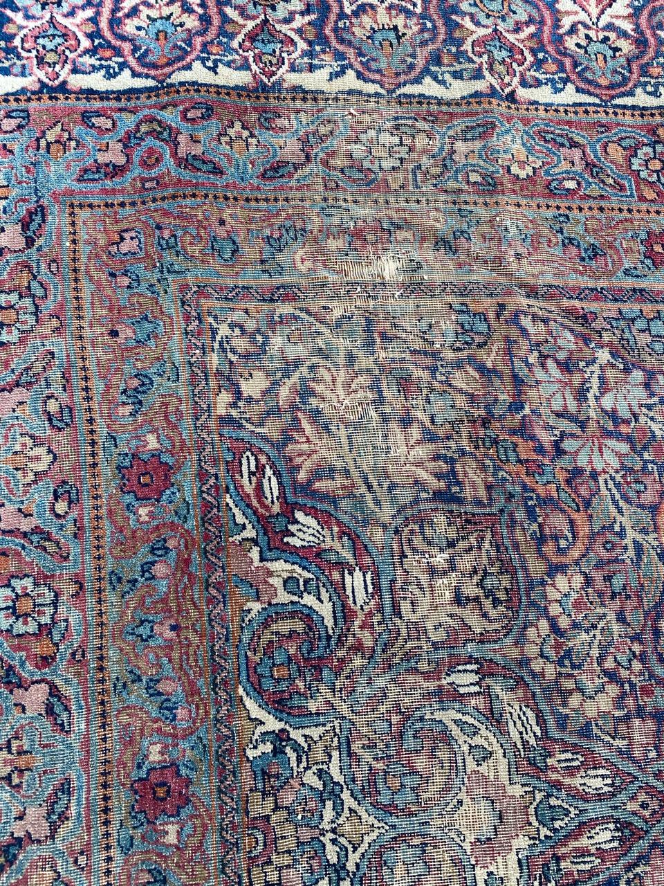 Bobyrug’s Majestic Large Fine Kirman Rug For Sale 4